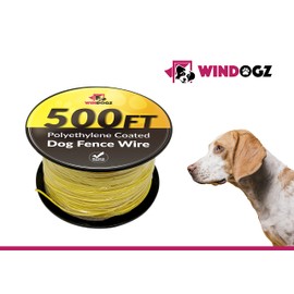 Dog fence wire for electric Dog fence system, 500 ft, covers ¼ acre area, easy to Install, Compatible with reputable underground fence brands, durable, 20 gauge wire .025 Polyethylene coated
