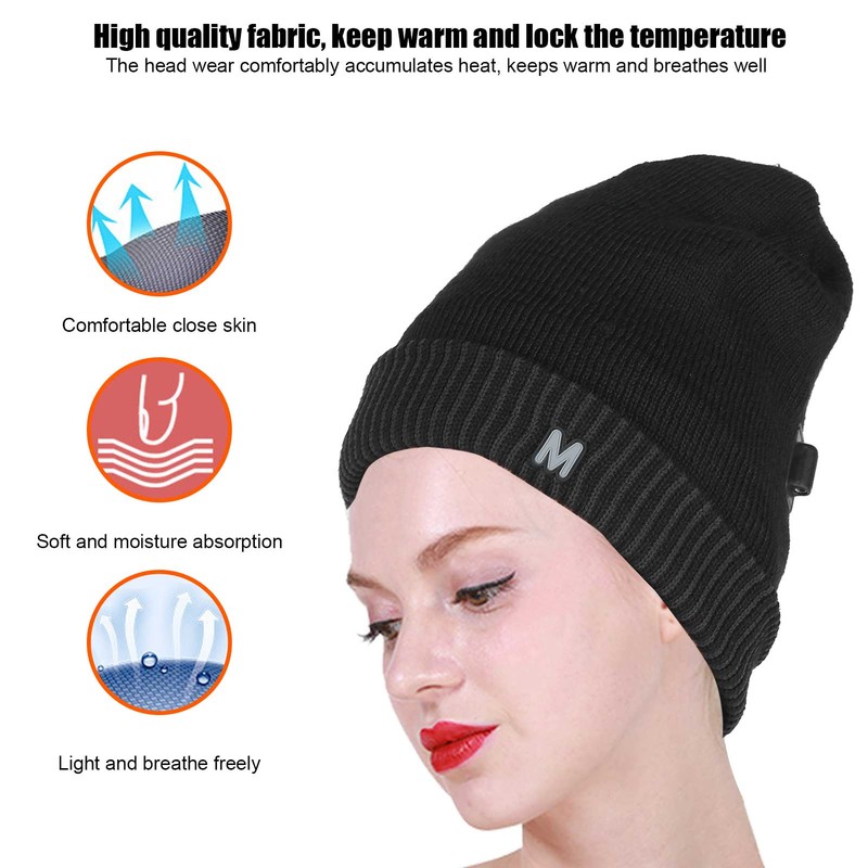 USB Rechargeable Heating Hat Winter Outdoor Warm Fast Heating Breathable