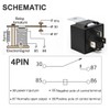 Gebildet 2pcs JD1912 Car Relay Harness 12V 40A 4 Pin