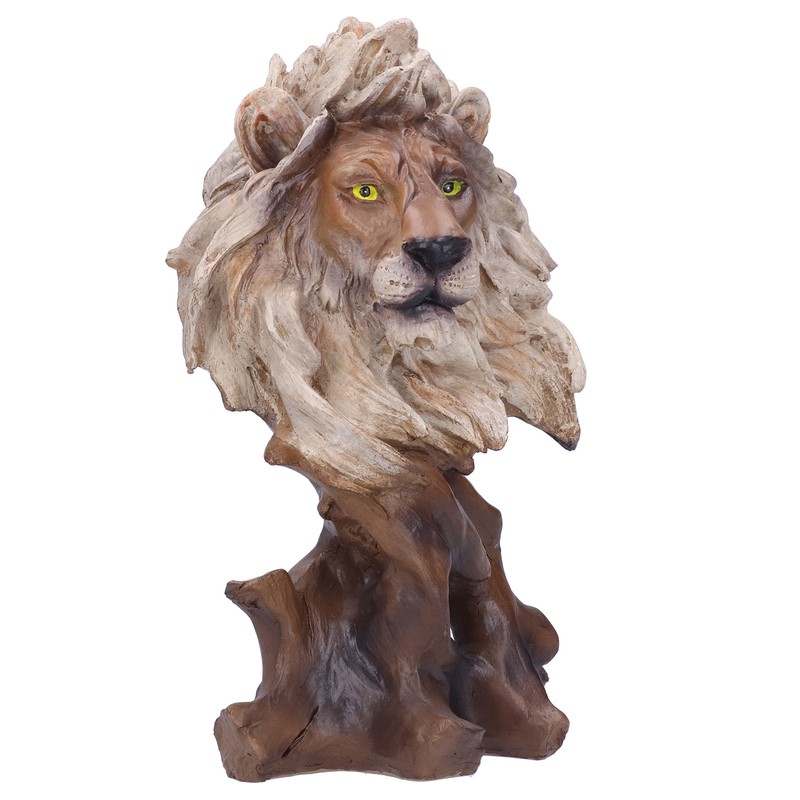 Resin Craftwork Craft Animal Sculptures Decorative Ornament Home Office DecorationLion