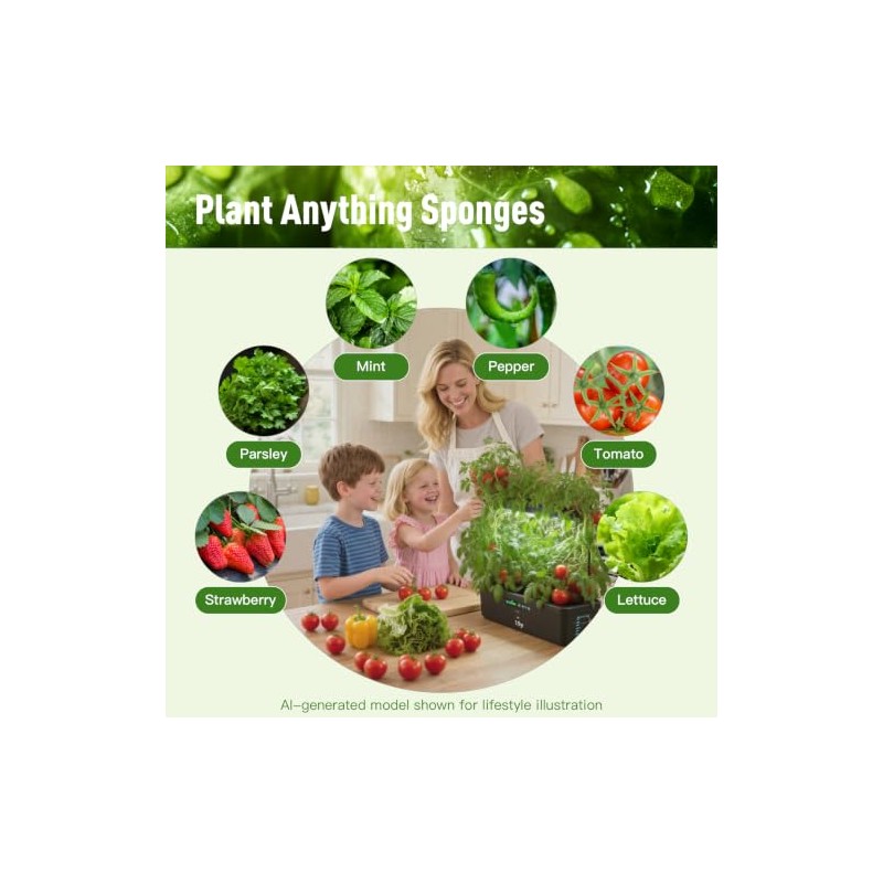 Hydroponic Grow Sponges for AeroGarden & iDOO - 60 Pack