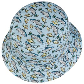 Stetson Allover Fish Bucket Reversible Hat - Reversible Hat - Flexible & Stylish - UV Protection 40 - Summer Hat - Spring/Summer - Men and Women, Colourful