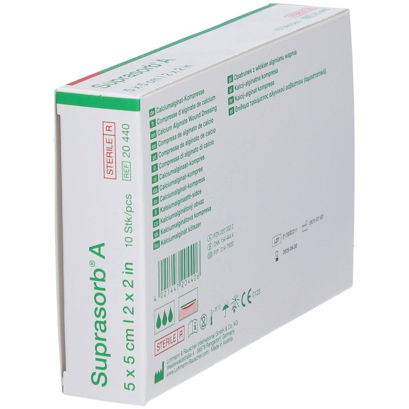 SUPRASORB A GARZA 5 x 5 10 Stück