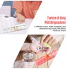 Extra Large Pill Organizer 2 Pack, XL Pill Box 7