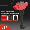 A-Premium (Red) Set of 8 Ignition Coil Pack and Iridium