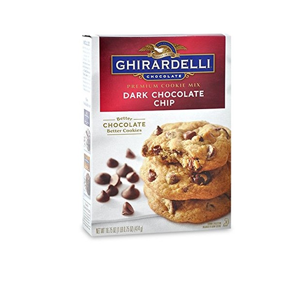Ghiradelli Dark Chocolate Chip Premium Cookie Mix 16.75 Ounce