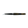 Bernstien SMD cross tweezers, 120 mm, selflocking, bent, pointed, with