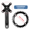 laffoonparts Mountain Bike Single Speed Square Taper Crankset 170mm Cranksets