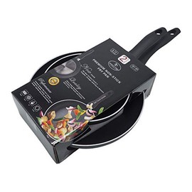 Culinary Edge CE2422 2pc Non-Stick Fry Pan Set, 1, BLACK