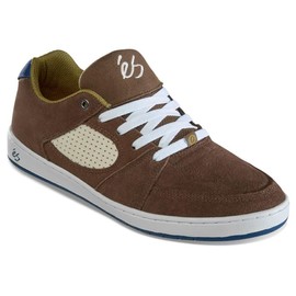 Es Skateboard Shoes Accel Slim Brown/Tan/Blue Size 11