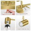 BoostArea 3 Light Track Lighting Fixtures Ceiling, Gold Kitchen Lighting