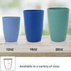 Homienly Wheat Straw Cups 6 PCS Plastic Cups Reusable Unbreakable
