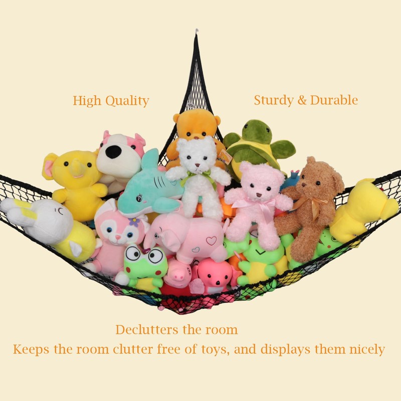 Powkoo 2 Pack Teddy Hammock Extra Large Toy Hammock for