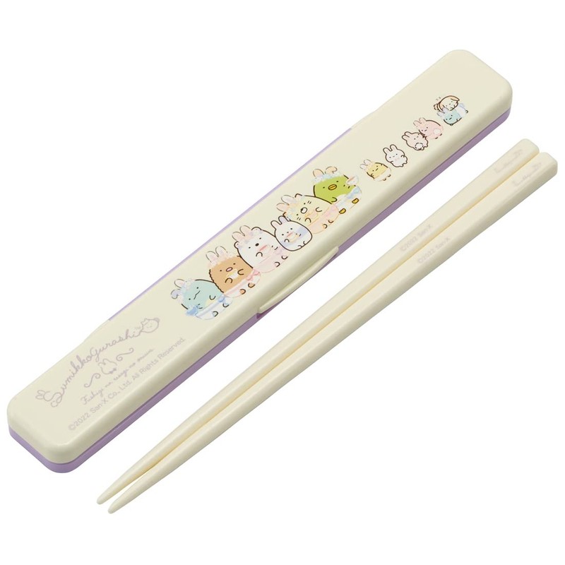 Skater ABC3AG-A Sumikko Gurashi Rabbit Rice Bowl Set, 7.1 inches