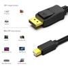 BENFEI 1.8m Mini DisplayPort-DisplayPortケーブル 4K @ 60Hz、2K @ 144Hz Mini