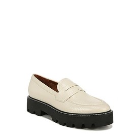 Franco Sarto Womens Balin Lug Sole Chunky Loafer Putty White 11 W