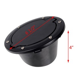 AISHANBAIHUODIAN Car Fuel Filler Door Cover Gas Tank Cap Fit for Jeep Wrangler JK Unlimited Sedan Coupe 2 4 Door 2007-2017 Chrome Black (Color : Chrome)
