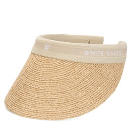 Raffia Sun Cap Visor Petra | Natural