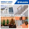 Muzata 200 ft 1/8" Stainless Steel Cable Railing System Hardware