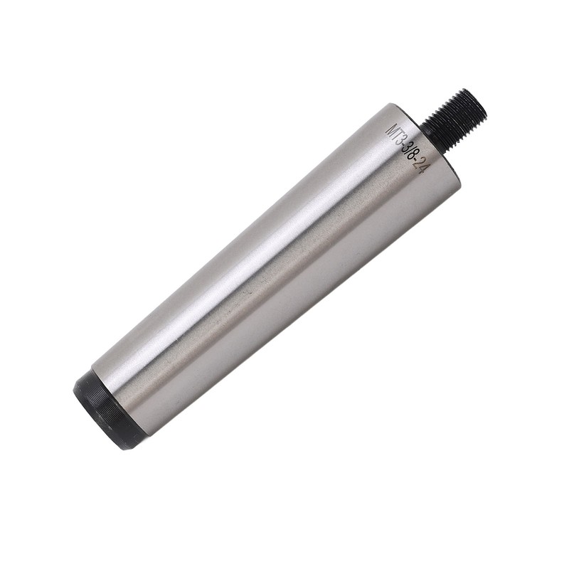 Drill Chuck Arbor MT3 Shank to 3/8in‑24 Threaded Mill Chuck