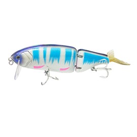 6.3in Multi Jointed Swimbait Fishing Lures Bait, 2 Segment Big Giant Fishing Bass Lures,Crankbaits Swimbaits with Treble Hook Removable Tail (AH1659B-6.3'' 2.08oz)
