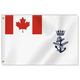 2×3 FT Canada Naval Ensign Flag, Medium 60×90 CM Canadian Navy Force 100D Canada Military Outdoor Banner,Doube Side Printing Canadian Decor For Patio Garden With Brass Gromment
