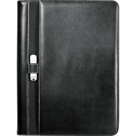 Stratford Zippered Padfolio Black Color