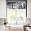 Geometric Curtain Valance for Windows Gray Modern Rod Pocket Valance