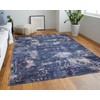 Feizy Mathis Contemporary Navy Blue/Blue Rug, 10'-6" x 14' Area