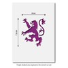CraftStar Lion Rampant Stencil- Reuseable Mini or Small Royal Standard