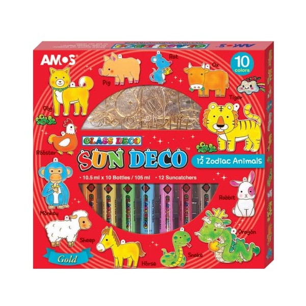 Amos Sun Deco 12 Molds with 6 Colours Premium Quality