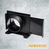 POWERTEC 70357 4 Inch Wall Mounting Blast Gate with Bracket