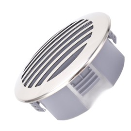 Aramox 4Pcs Boats Airflow Vent Cover,3.5in Airflow Vent Grille Stainless Steel Air Outlet Embedded Installation for Yachts RVs Marine