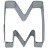 R&M Letter M Cookie Cutter in Durable, Economical, Tinplated Steel