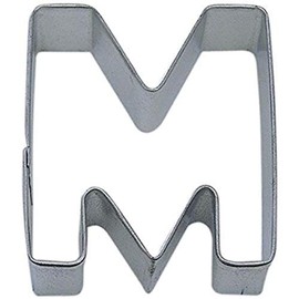 R&M Letter M Cookie Cutter in Durable, Economical, Tinplated Steel