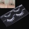 2 Pairs White False Eyelashes Cosplay Eyelashes Fashion Extension Makeup