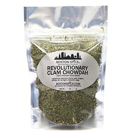 Boston Spice Revolutionary Clam Chowdah Handmade Gourmet Seasoning Blend To Make Your Own Best Tasting New England Style Clam Chowder Soup From Scratch in about 30 minutes 1/2 Cup 1oz/29g