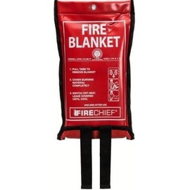 KITEMARKED Fire Blanket 1.1m x 1.1m Certified to BSEN1869:1997 - Ideal for Camping, Kitchens, Homes and More