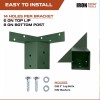 Iron Forge Tools Deer Stand Brackets, 4x4 Green Powder Coated