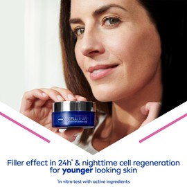 NIVEA Hyaluron Cellular Filler Anti-Age Night Cream (50ml), Night Cream for Women with Hyaluronic Acid and Magnolia Extract, Anti Wrinkle Moisturiser, Anti-Age Face Moisturiser