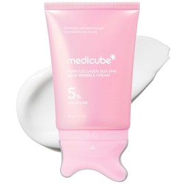 Medicube PDRN Collagen Gua Sha Neck Wrinkle Cream- 90 g | Gua Sha Head | PDRN, Guasha