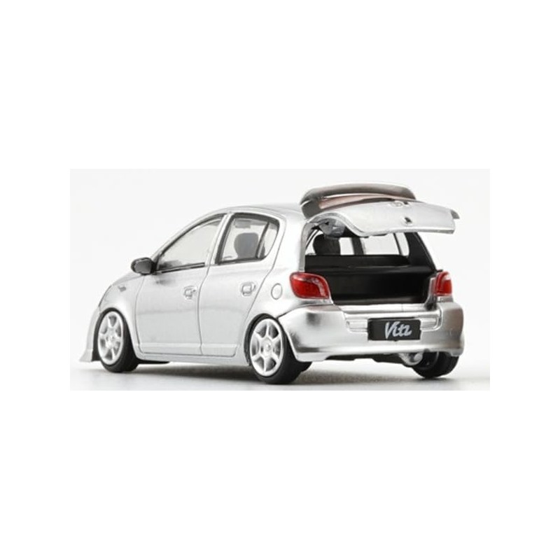 BM CREATIONS 1/64 Toyota 1998 Vitz/Echo 5-Door Silver RHD Complete