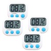 4 Small Digital Kitchen Timer Food Timer, Large Numbers Large