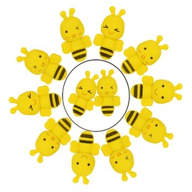 Ranvi 20 PCS Mini Bee Pencil Eraser Set, Animal Bee Eraser Cartoon Novelty Pencil Eraser Classroom Reward Party Award Home Decoration School Supplies