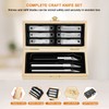 Headley Tools Precision Craft Hobby Knife Set (38pcs) with Wooden