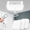 Rechargeable Motion Sensor Ceiling Light with Remote, 3000K-6000K 3 Pack