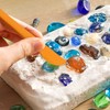 TOYANDONA Dino Dig Kit, 18pcs Dinosaur Dig Kit Tools Dino