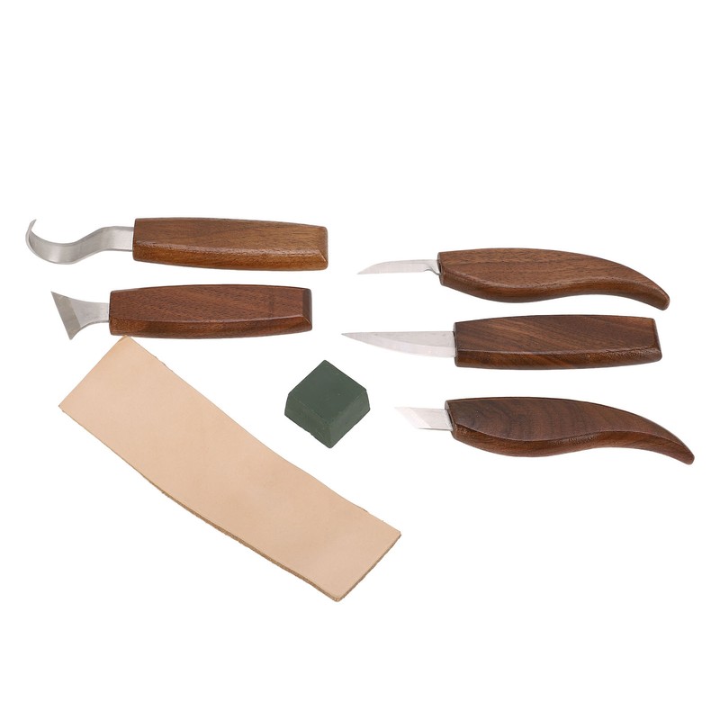 Walnut Wood Carving Knife Non Slip Comfortable Wood Carving Whittling