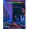 Wireless Keyboard and Mouse Combo, RGB Backlit, Rechargeable & Light