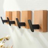 DELITON Towel Hooks Wall Mounted - Adhesive Bathroom Coat Hooks